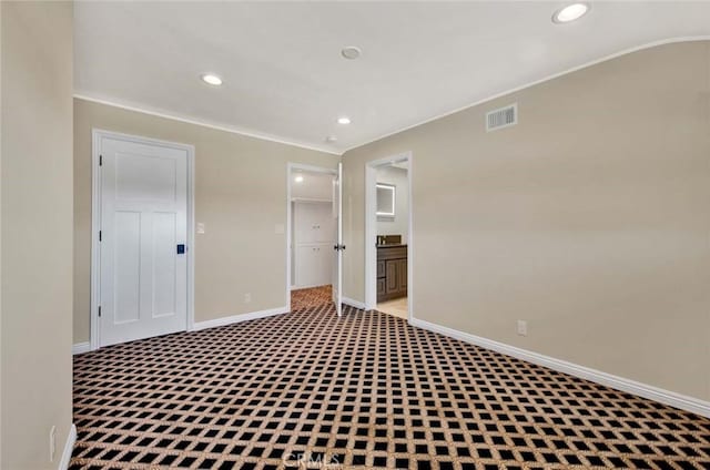 view of carpeted empty room