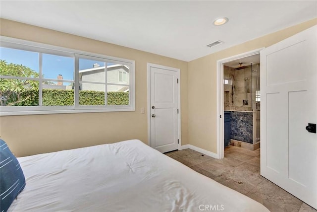 bedroom with ensuite bathroom