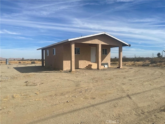 view of front of home