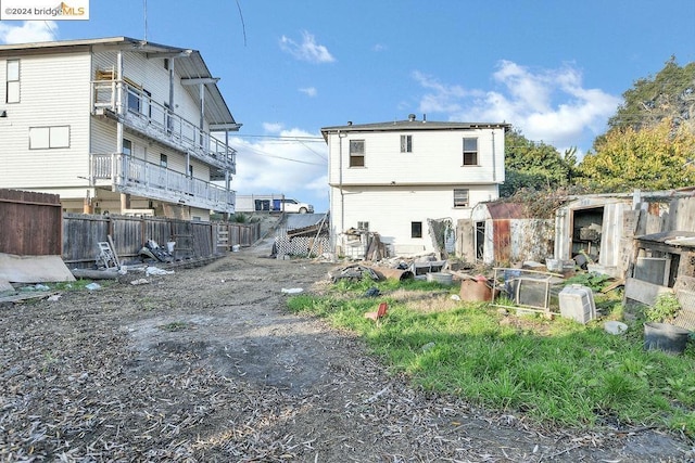 view of rear view of property