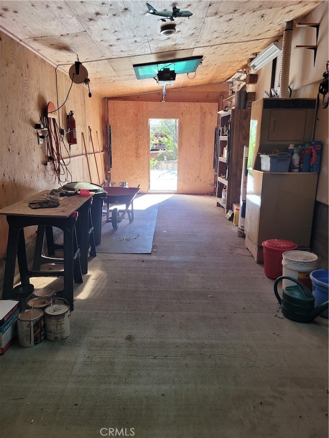 interior space with concrete flooring