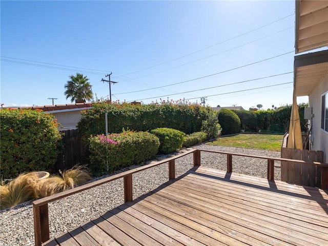 view of wooden terrace