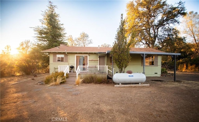 view of front of property