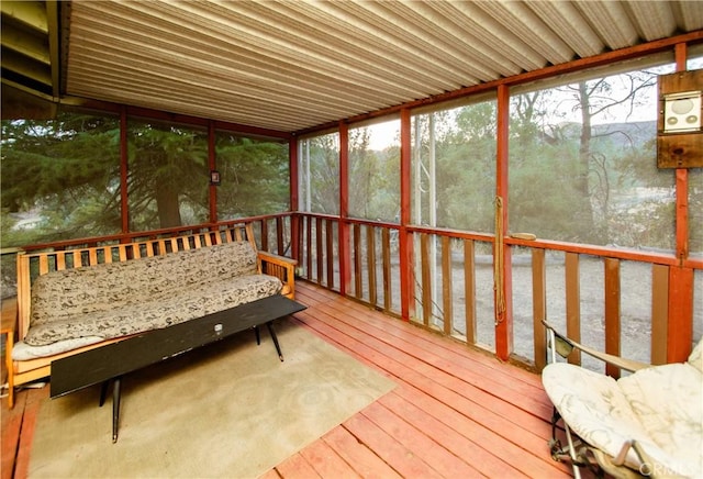 view of sunroom / solarium