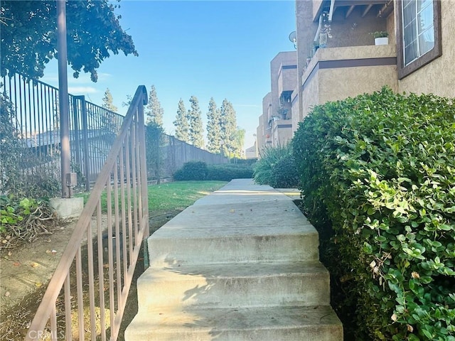 view of staircase