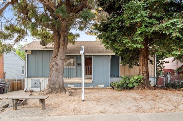 view of front of home