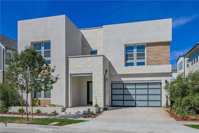 modern home with a garage