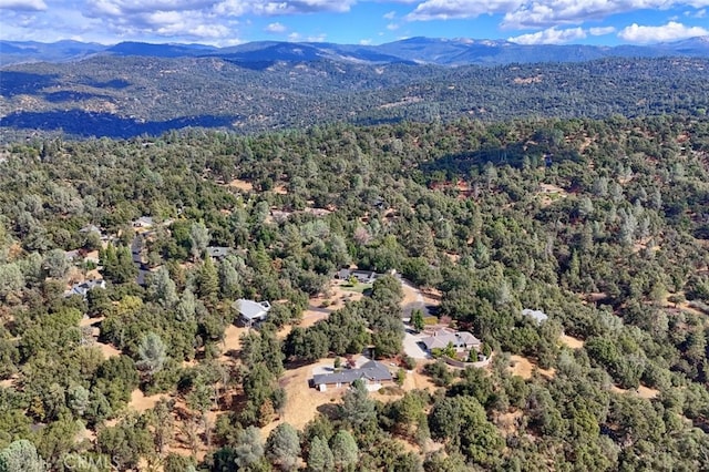 aerial view featuring a mountain view