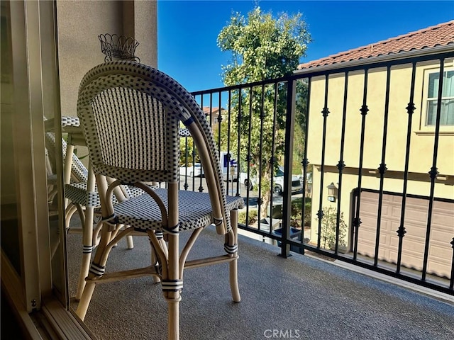 view of balcony