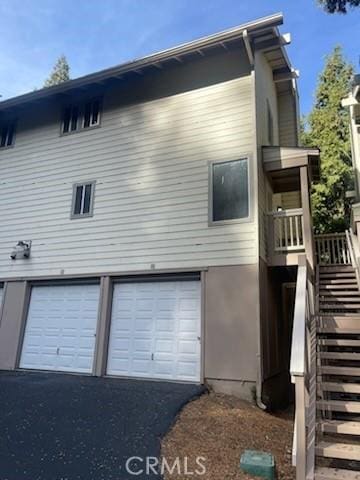 view of home's exterior featuring a garage