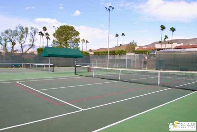 view of tennis court