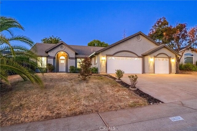 ranch-style house with a garage