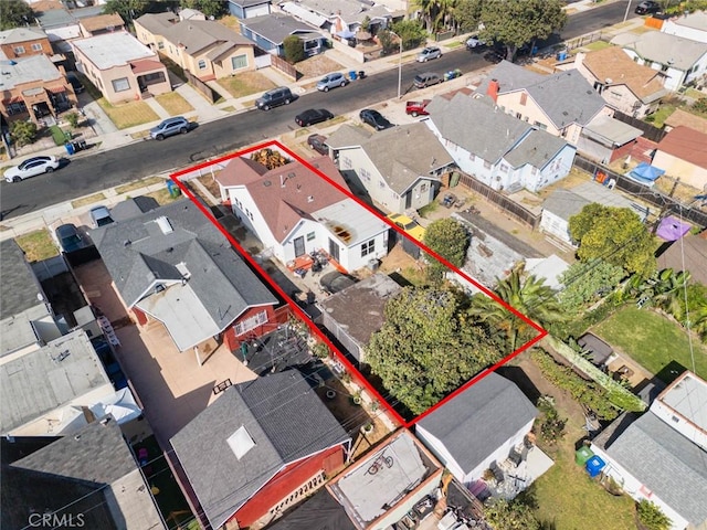 6050 Madden Ave, Los Angeles, CA 90043 - bird's eye view with a residential view