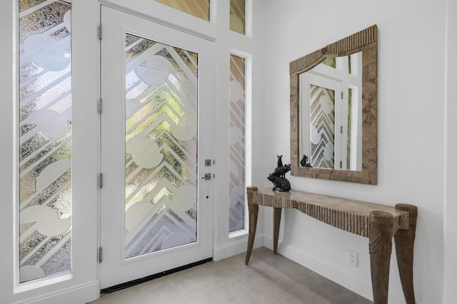 entryway with a wealth of natural light