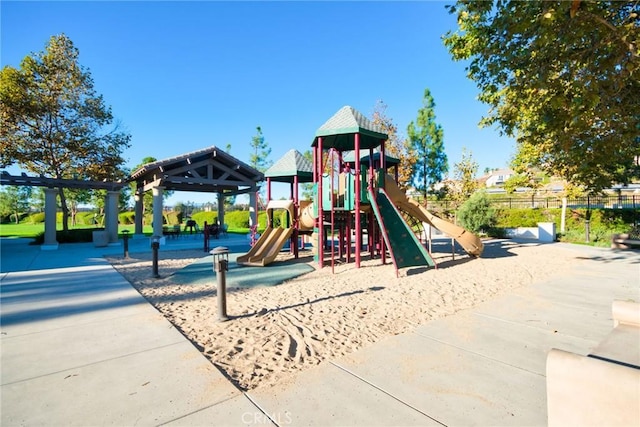 view of jungle gym