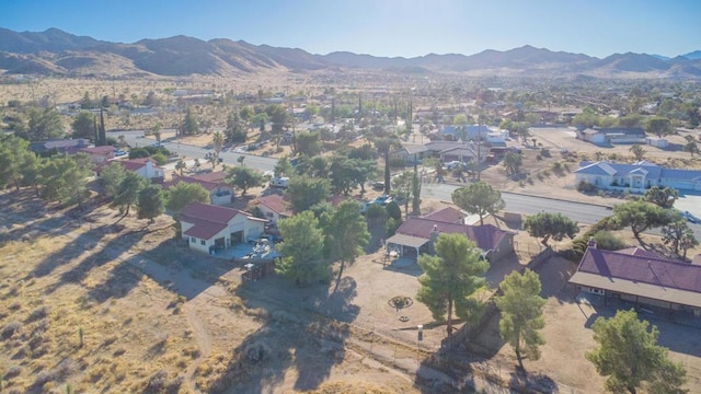 aerial view featuring a mountain view