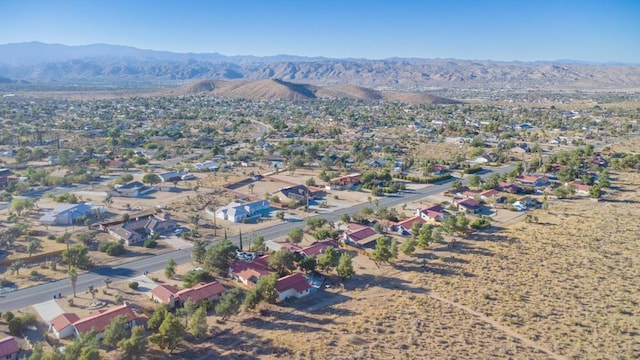 aerial view featuring a mountain view