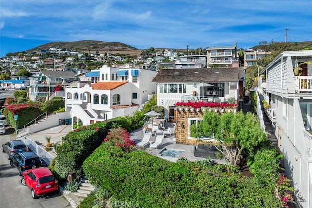 738 Cliff Dr, Laguna Beach, CA 92651 - aerial view of residential area with a mountainous background
