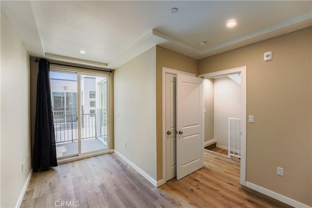 interior space featuring light hardwood / wood-style flooring