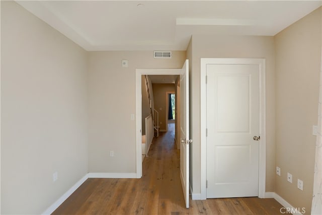 interior space featuring hardwood / wood-style floors