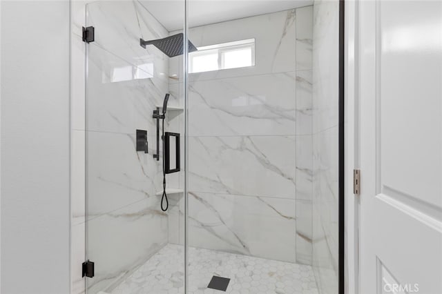 bathroom with an enclosed shower