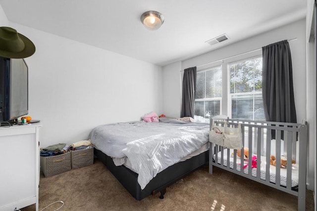 bedroom with carpet floors