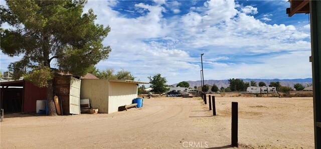 view of street featuring a mountain view