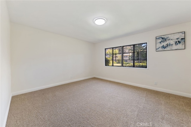 view of carpeted empty room