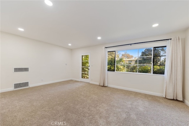 view of carpeted empty room