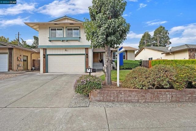 view of front of home featuring a garage