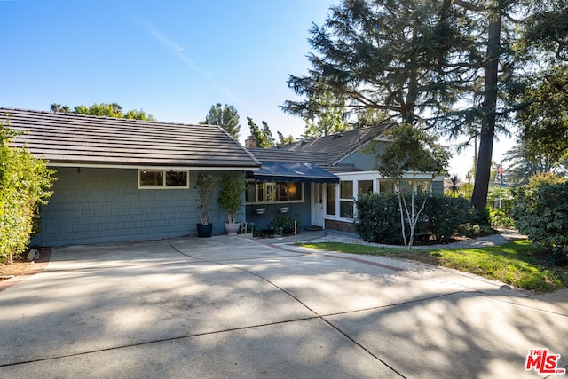 view of ranch-style home