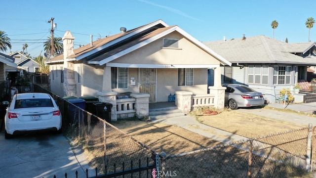 view of bungalow-style home