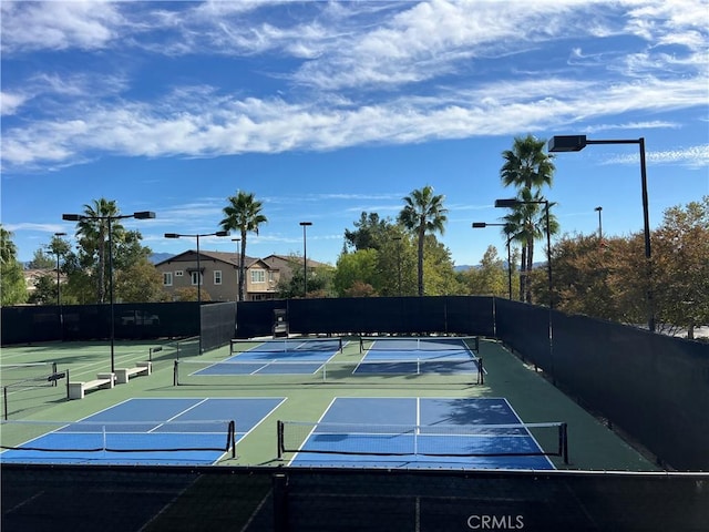 view of tennis court