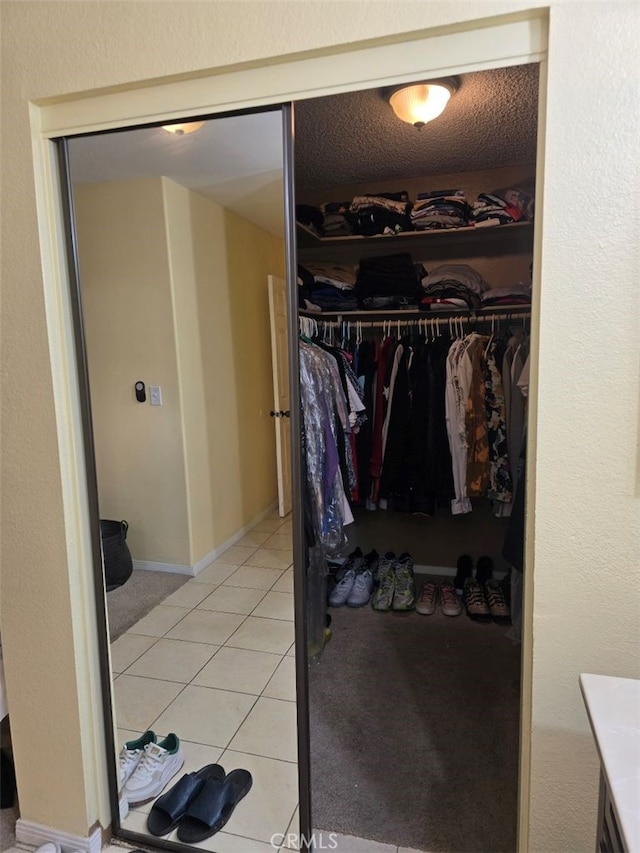 view of closet