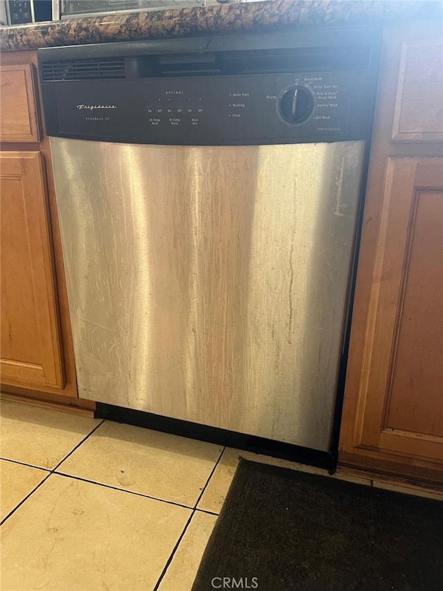 details featuring stainless steel dishwasher