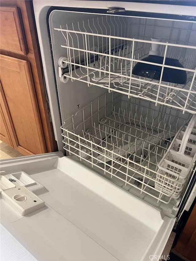 interior details with dishwasher