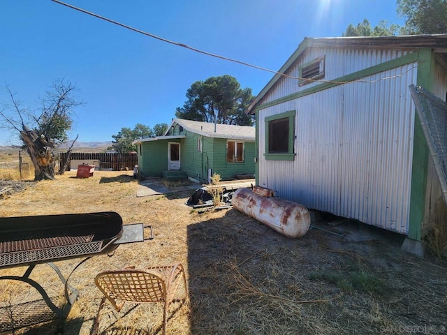 view of back of property