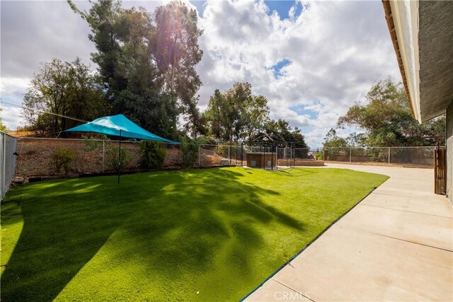 view of yard with a patio