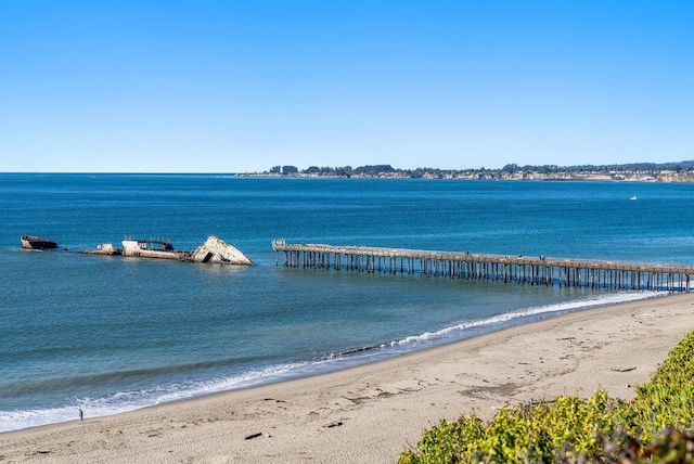 water view featuring a view of the beach