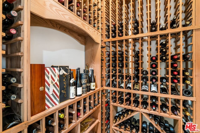 view of wine room