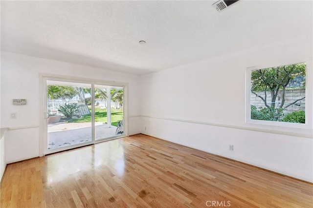 empty room featuring light hardwood / wood-style flooring