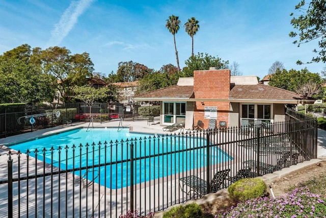 view of pool with a patio