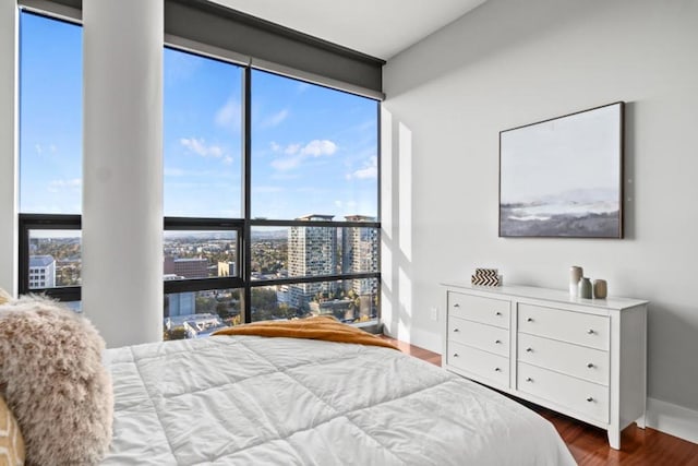 bedroom featuring hardwood / wood-style floors