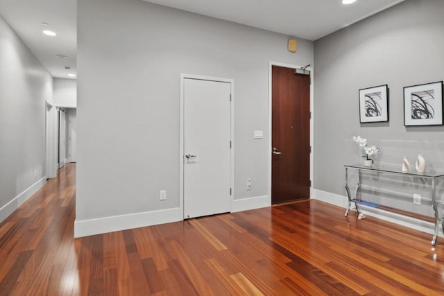 interior space with wood-type flooring