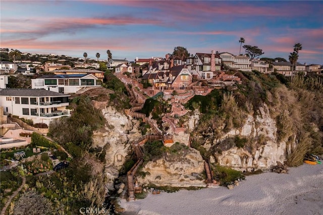 aerial view featuring a residential view