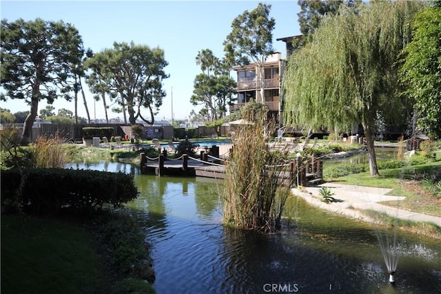 view of water feature