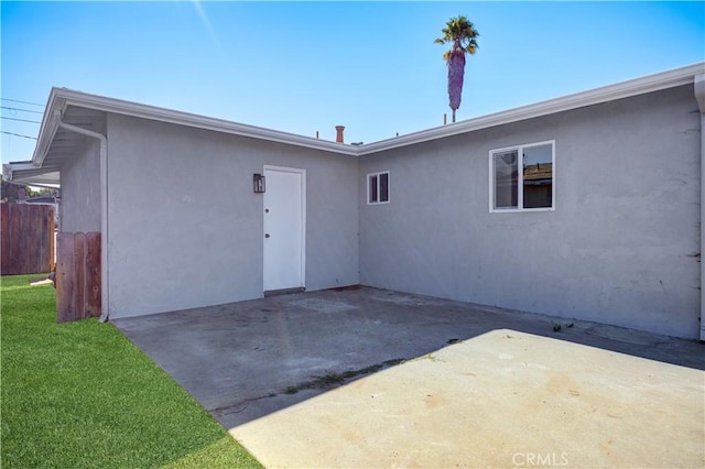 rear view of property with a patio