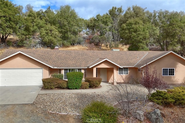 ranch-style house with a garage