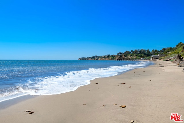 water view with a beach view