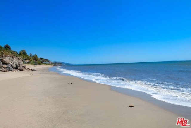 water view featuring a view of the beach